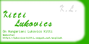 kitti lukovics business card